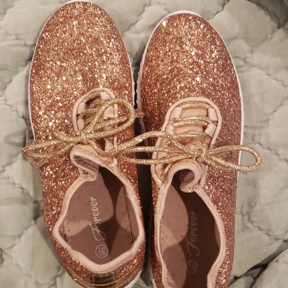 Sparkling gold shoes- New never worn, no box